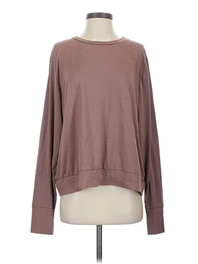 Pre-owned Lux Long Sleeve T-shirt In Brown