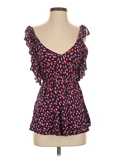 Pre-owned Lux Sleeveless Top Black Sweetheart Neckline Tops