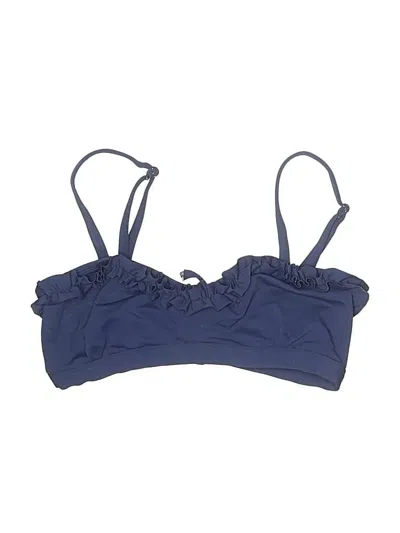 Pre-owned Lux Swimsuit Top Blue Swimwear