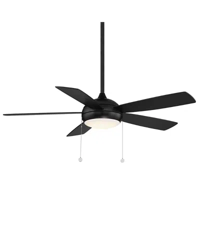 Luxadora Wac Lighting Limited Fans Disc Ii 52in 3000k Led Indoor Or Outdoor Pull Chain Ceiling Fan In Black