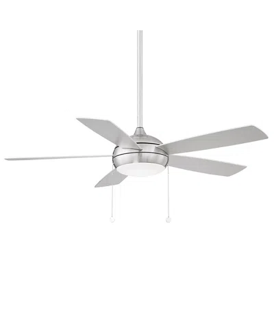 Luxadora Wac Lighting Limited Fans Disc Ii 52in 3000k Led Indoor Or Outdoor Pull Chain Ceiling Fan In Silver