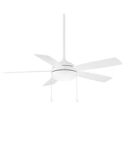 Luxadora Wac Lighting Limited Fans Disc Ii 52in 3000k Led Indoor Or Outdoor Pull Chain Ceiling Fan In White