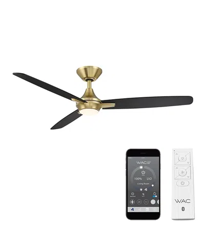Luxadora Wac Lighting Smart Fans Blitzen 54 In 3000k Led Indoor Or Outdoor Smart Home Ceiling Fan In Black