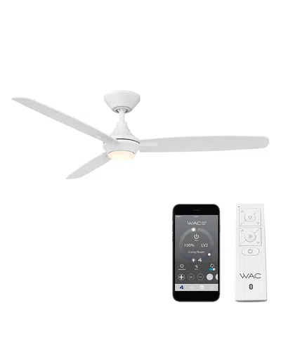 Luxadora Wac Lighting Smart Fans Blitzen 54 In 3000k Led Indoor Or Outdoor Smart Home Ceiling Fan In White