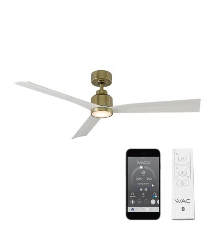 Luxadora Wac Lighting Smart Fans Clean 52 In 3000k Led Indoor Or Outdoor Smart Home Ceiling Fan