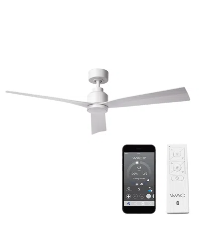 Luxadora Wac Lighting Smart Fans Clean 52 In Indoor Or Outdoor Smart Home Ceiling Fan In White