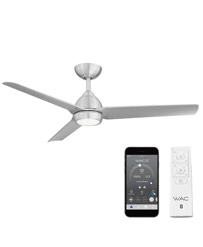 Luxadora Wac Lighting Smart Fans Mocha 54 In 3000k Led Indoor Or Outdoor Smart Home Ceiling Fan