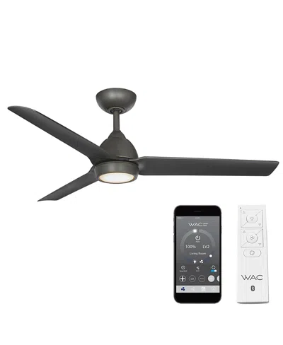 Luxadora Wac Lighting Smart Fans Mocha 54 In 3000k Led Indoor Or Outdoor Smart Home Ceiling Fan