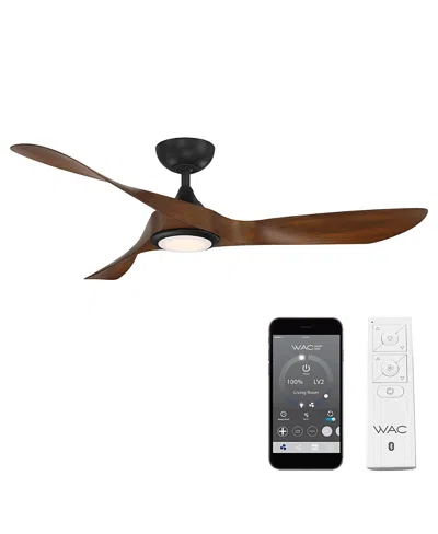 Luxadora Wac Lighting Smart Fans Swirl 54 In 3000k Led Indoor Or Outdoor Smart Home Ceiling Fan