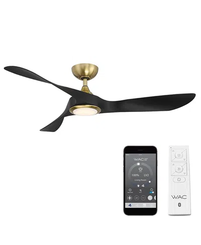Luxadora Wac Lighting Smart Fans Swirl 54 In 3000k Led Indoor Or Outdoor Smart Home Ceiling Fan