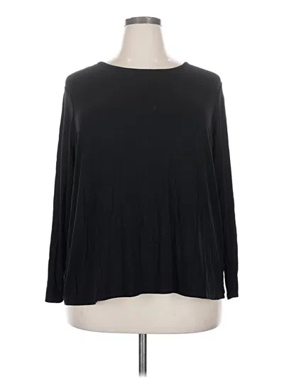 Pre-owned Luxe 3/4 Sleeve T-shirt In Black
