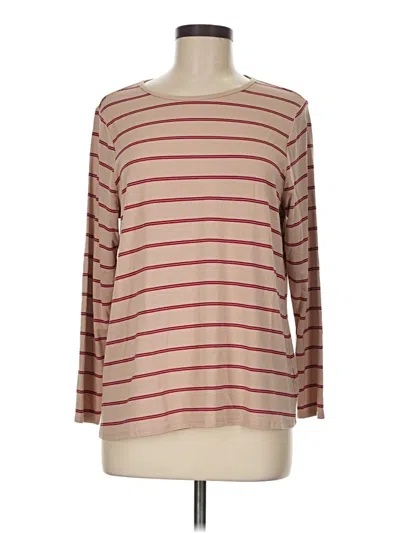 Pre-owned Luxe 3/4 Sleeve T-shirt In Brown