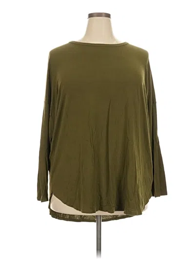 Pre-owned Luxe 3/4 Sleeve T-shirt In Green