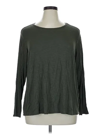Pre-owned Luxe 3/4 Sleeve T-shirt In Green