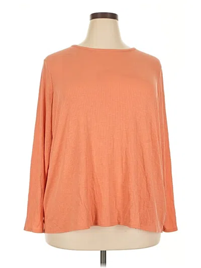 Pre-owned Luxe 3/4 Sleeve T-shirt In Orange