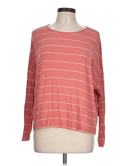 Pre-owned Luxe 3/4 Sleeve T-shirt In Pink
