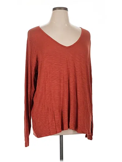 Luxe 3/4 Sleeve T-shirt In Red