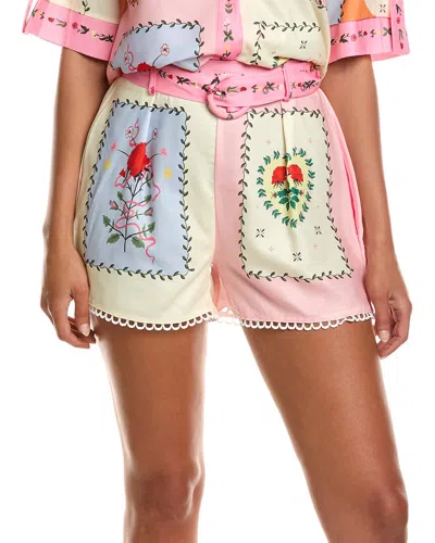 Luxe Always Belted Linen-blend Short