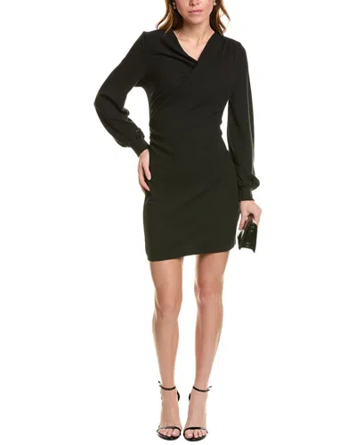 Luxe Always Draped Mini Dress In Black