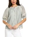 Luxe Always Embellished Top In Blue