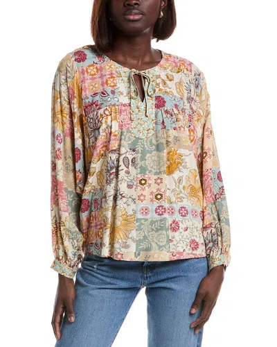 Luxe Always Long Sleeve Blouse In Yellow