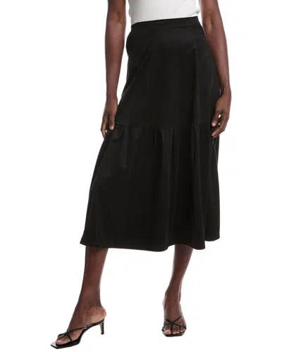 Luxe Always Midi Skirt In Black