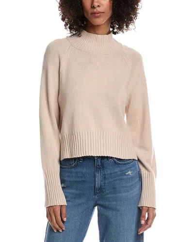 Luxe Always Mock Neck Sweater In Beige