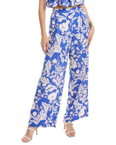 Luxe Always Pleated Pant In Blue