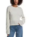Luxe Always Pointelle Sweater In White
