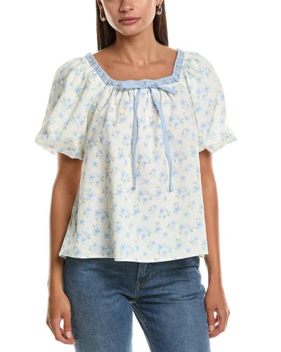 Luxe Always Puff Sleeve Top In White