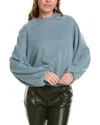 Luxe Always Ribbed Pullover In Blue