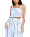 Luxe Always Stripe Top In Blue
