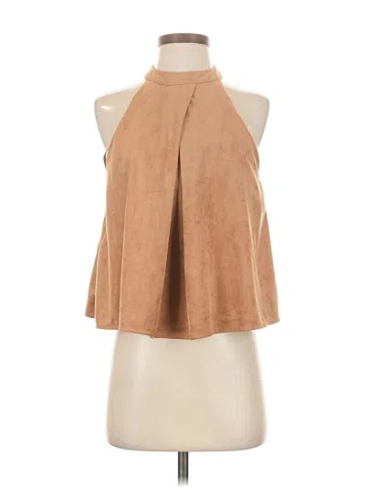 Pre-owned Luxe Apothetique Sleeveless Blouse In Brown