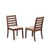 Luxe By East West Furniture Dining Room Chair With Light Tan Linen Fabric And Upholstered Back