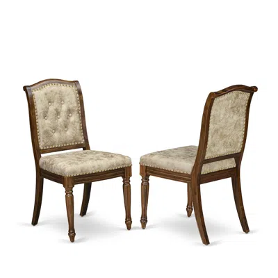 Luxe By East West Furniture Upholstered Dining Chairs Set Of 2