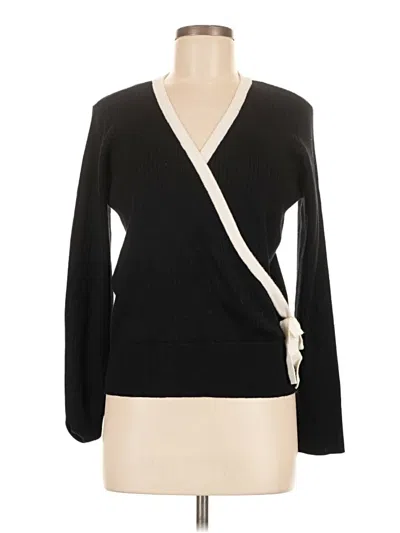 Pre-owned Luxe Cardigan Sweater In Black