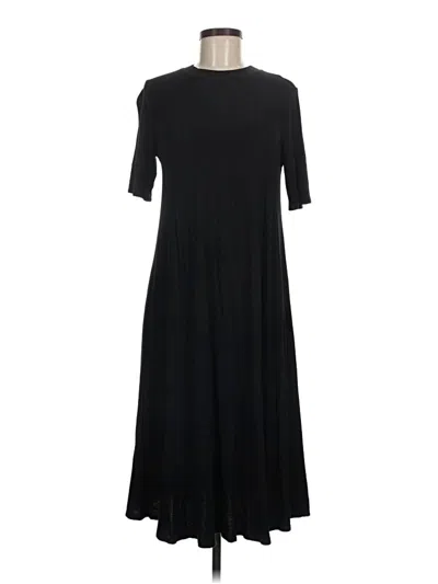 Pre-owned Luxe Casual Dress In Black