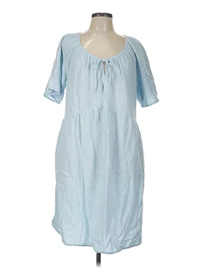 Pre-owned Luxe Casual Dress In Blue