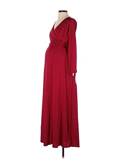 Luxe Casual Dress In Burgundy