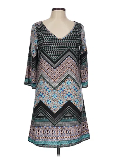 Pre-owned Luxe Casual Dress In Teal