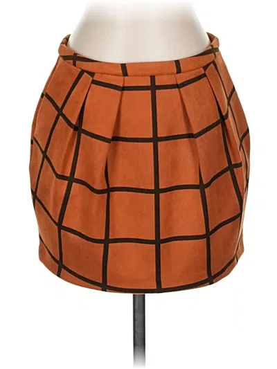 Pre-owned Luxe Casual Skirt In Orange