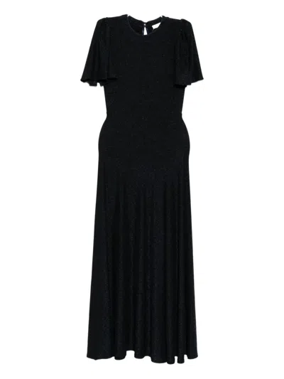 Luxe De Valentina Como Maxi Dress In Black