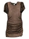 Luxe De Valentina Como Mini Dress In Brown