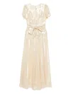 Luxe De Valentina Isabella Maxi Dress In Gold