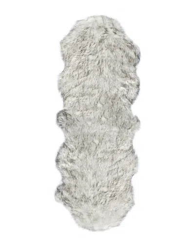 Luxe Faux Fur Gordon Machine Tufted Double Faux Sheepskin Rug