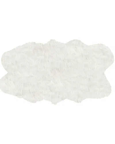 Luxe Faux Fur Gordon Machine Washable Quattro Faux Sheepskin Rug