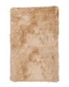 LUXE FAUX FUR LUXE FAUX FUR HUDSON MACHINE WASHABLE FAUX FUR RUG