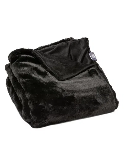 Luxe Faux Fur Limited-edition Throw In Black