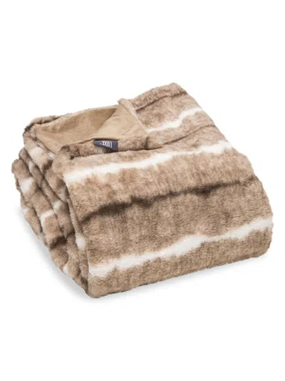 Luxe Faux Fur Limited-edition Throw In Dayton Beige