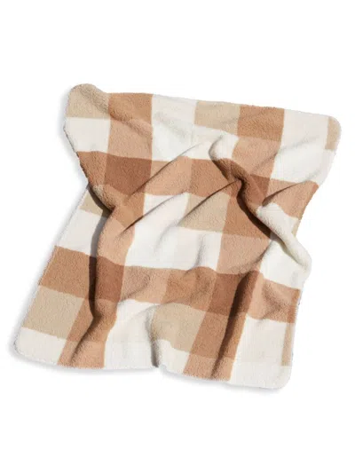 Luxe Faux Fur Kids' Luxe Faux Shearling Fleece Throw In Taupe